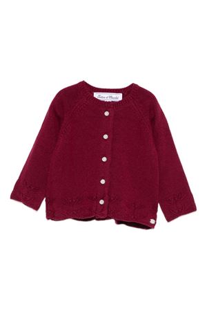 cardigan in lana bordeaux TARTINE ET CHOCOLAT KIDS | CB1810139